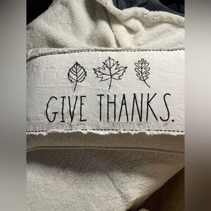 Rae Dunn give thanks throw pillow